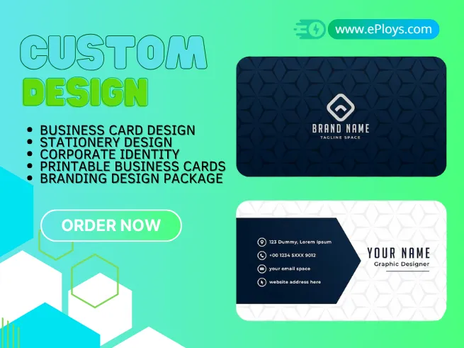 Design Unique Business Cards with Complete Stationery Set
