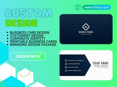 Design Unique Business Cards with Complete Stationery Set