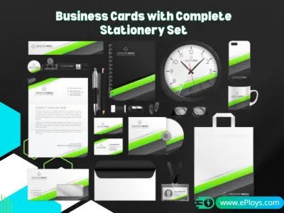 Design Unique Business Cards with Complete Stationery Set
