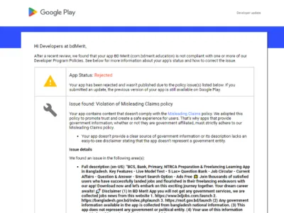 Publish, Republish or Fix Rejected App on Google Play & App Store